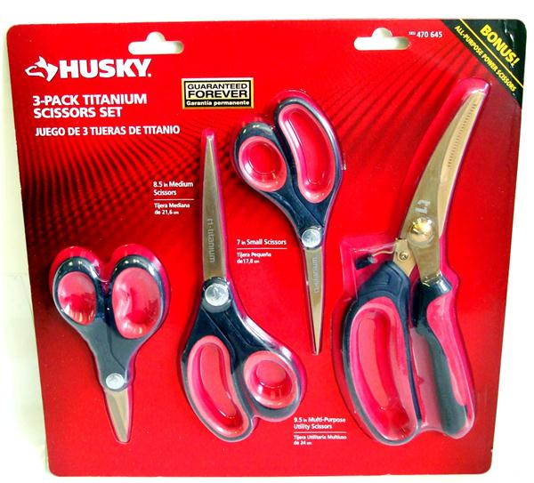 Expert Titanium Scissors, Pack Of 3